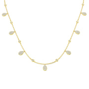 Diamond Necklace 0.5ct in 10K/14K gold and platinum with certified lab-grown or natural diamonds