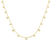 Diamond Spectacle Necklace 0.5ct in Gold and in 10K/14K gold and platinum with certified lab-grown or natural diamonds