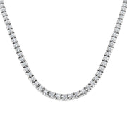 Diamond Tennis Necklace in 10K/14K gold and platinum with certified lab-grown or natural diamonds