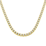 Diamond Tennis Necklace in 10K/14K gold and platinum with certified lab-grown or natural diamonds