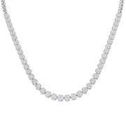 Cluster Diamond Necklace 5ct to 8ct Gold in 10K/14K gold and platinum with certified lab-grown or natural diamonds