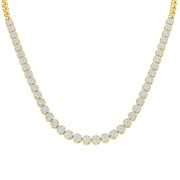 Cluster Diamond Necklace 5ct to 8ct Gold in 10K/14K gold and platinum with certified lab-grown or natural diamonds