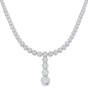 Diamond Y-Necklace in 10K/14K gold and platinum with certified lab-grown or natural diamonds
