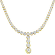 Diamond Y-Necklace in 10K/14K gold and platinum with certified lab-grown or natural diamonds