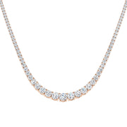 Diamond Tennis Necklace in 10K/14K gold and platinum with certified lab-grown or natural diamonds