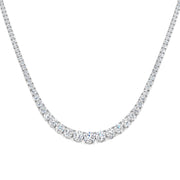 Diamond Tennis Necklace in 10K/14K gold and platinum with certified lab-grown or natural diamonds