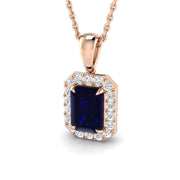 Avril Amethyst Pendant 1ct to 1.25ct Gold (Without Chain ) in 10K/14K gold and platinum with certified lab-grown or natural diamonds
