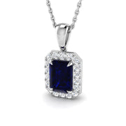 Avril Amethyst Pendant 1ct to 1.25ct Gold (Without Chain ) in 10K/14K gold and platinum with certified lab-grown or natural diamonds