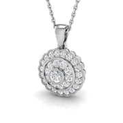Hosta Vintage Pendant 0.33ct Diamond Gold (Without Chain ) in 10K/14K gold and platinum with certified lab-grown or natural diamonds