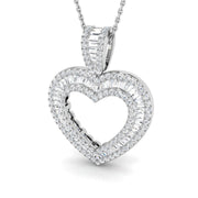 Thyme Baguette Brilliant Pendant 0.5ct to 5ct Gold (Without Chain ) in 10K/14K gold and platinum with certified lab-grown or natural diamonds