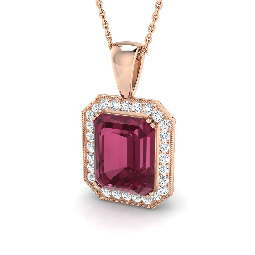 Diamond Pendant Necklace 6ct Gold (Without Chain) in 10K/14K gold and platinum with certified lab-grown or natural diamonds