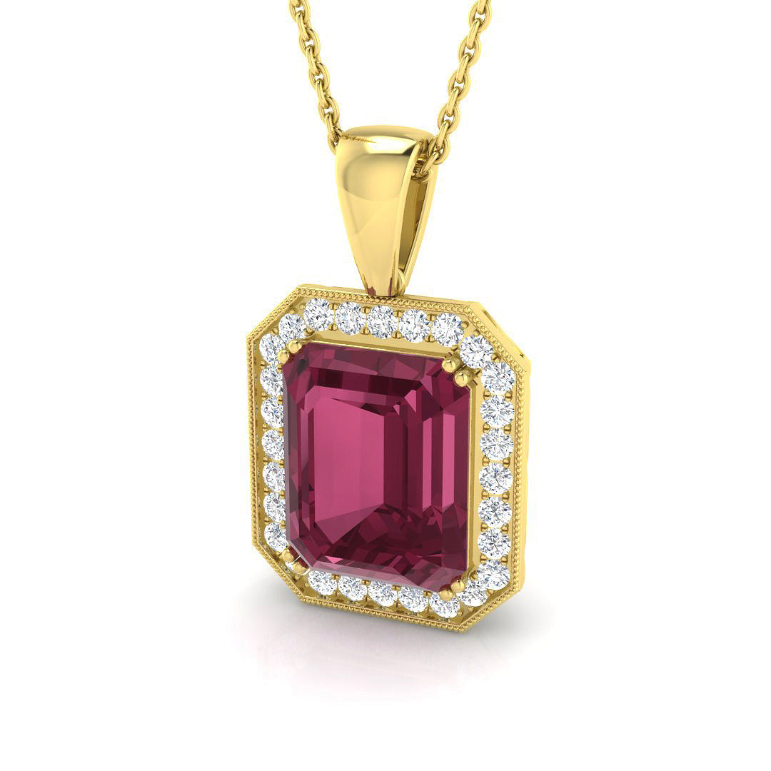 Diamond Pendant Necklace 6ct Gold (Without Chain) in 10K/14K gold and platinum with certified lab-grown or natural diamonds