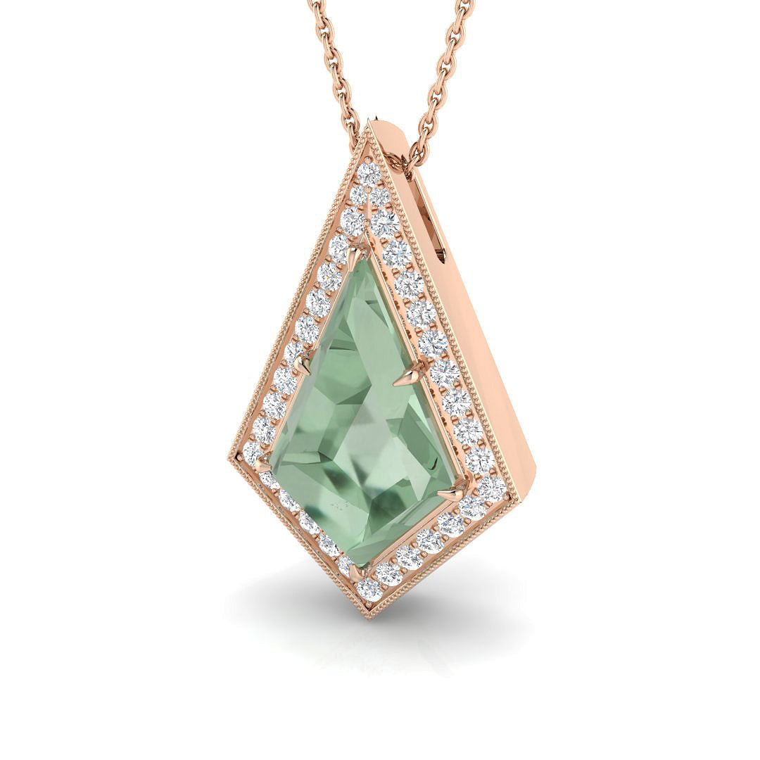 Multi Gemstone Pendant 2.5ct to 6ct Gold Without Chain in 10K/14K gold and platinum with certified lab-grown or natural diamonds