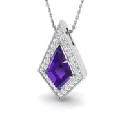 Multi Gemstone Pendant 2.5ct to 6ct Gold Without Chain in 10K/14K gold and platinum with certified lab-grown or natural diamonds