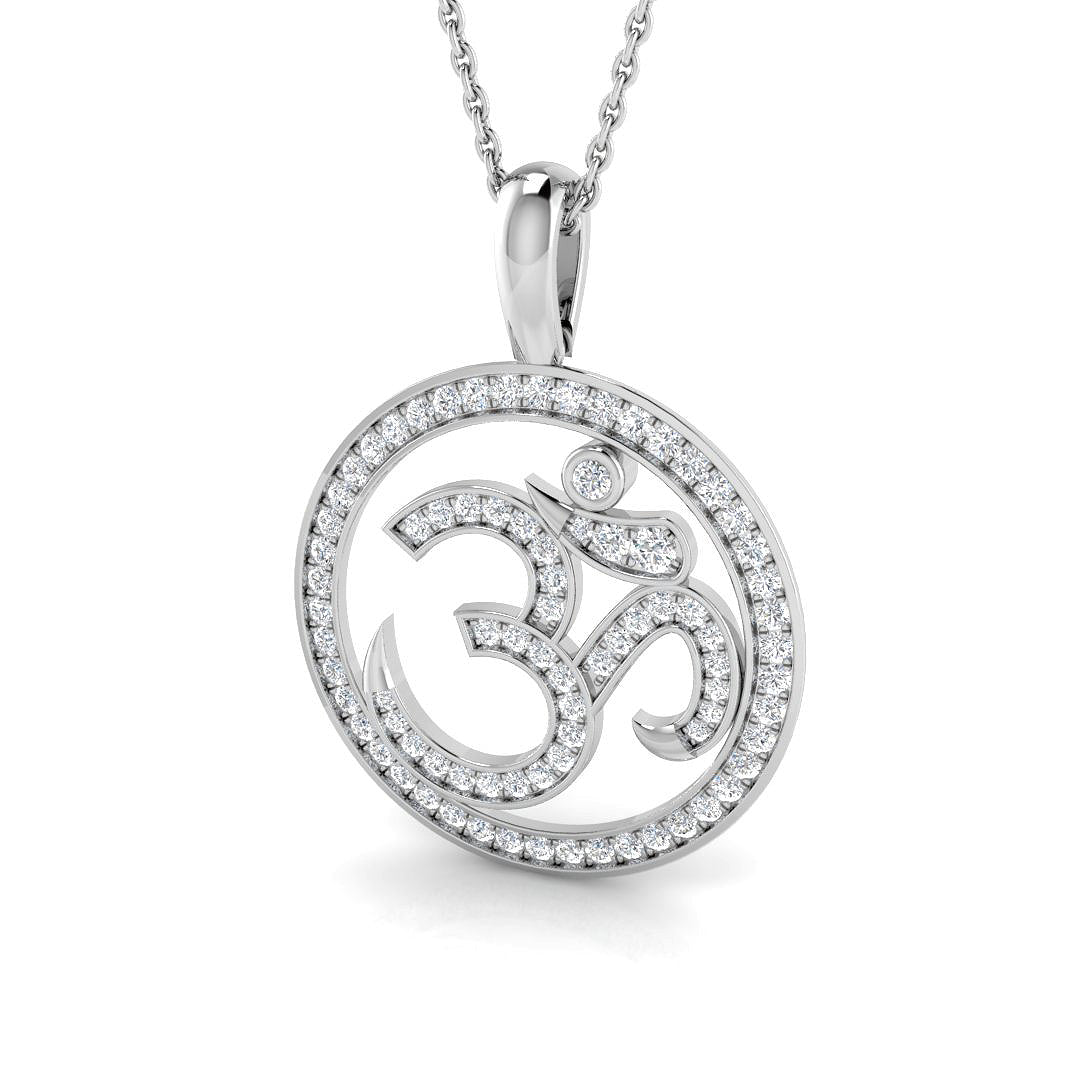 Religious Diamond Pendant 0.5ct in Gold Without Chain in 10K/14K gold and platinum with certified lab-grown or natural diamonds