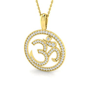 Religious Diamond Pendant 0.5ct in Gold Without Chain in 10K/14K gold and platinum with certified lab-grown or natural diamonds