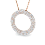 Diamond Circle of Life Pendant Without Chain in 10K/14K gold and platinum with certified lab-grown or natural diamonds