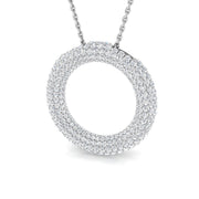 Diamond Circle of Life Pendant Without Chain in 10K/14K gold and platinum with certified lab-grown or natural diamonds