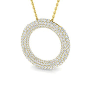 Diamond Circle of Life Pendant Without Chain in 10K/14K gold and platinum with certified lab-grown or natural diamonds