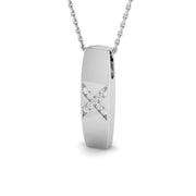 Diamond Pendant Necklace 0.1ct Gold & Platinum (Without Chain) in 10K/14K gold and platinum with certified lab-grown or natural diamonds
