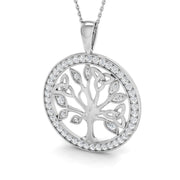 Tree of Life Fancy Diamond Pendant Gold (Without Chain) in 10K/14K gold and platinum with certified lab-grown or natural diamonds