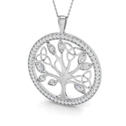Tree of Life Fancy Diamond Pendant Gold (Without Chain) in 10K/14K gold and platinum with certified lab-grown or natural diamonds