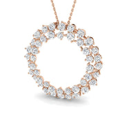 Circle of Life Diamond Pendant 3ct Gold (Without Chain) in 10K/14K gold and platinum with certified lab-grown or natural diamonds