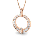 Carat Diamond Necklaces Circle of Life 0.5ct Gold (Without Chain ) in 10K/14K gold and platinum with certified lab-grown or natural diamonds