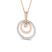 Circle of Life Diamond Pendant 0.5-0.75ct Gold & Platinum Without Chain in 10K/14K gold and platinum with certified lab-grown or natural diamonds