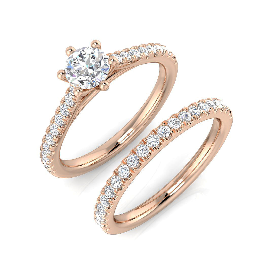 Diamond Okborne Engagement Ring in 10K/14K gold and platinum with certified lab-grown or natural diamonds