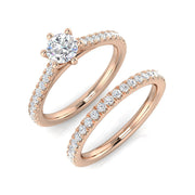 Diamond Okborne Engagement Ring in 10K/14K gold and platinum with certified lab-grown or natural diamonds