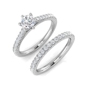 Diamond Okborne Engagement Ring in 10K/14K gold and platinum with certified lab-grown or natural diamonds
