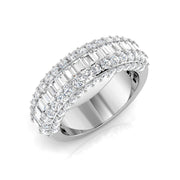 Diamond Baguette & Brilliant Ring in 10K/14K gold and platinum with certified lab-grown or natural diamonds