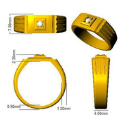 Men's Diamond Ring in 10K/14K gold and platinum with certified lab-grown or natural diamonds