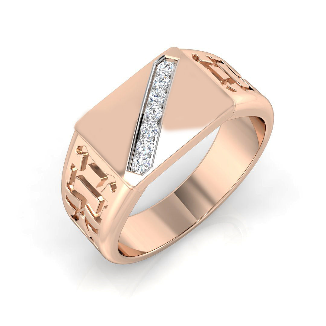 Men's Diamond Ring in 10K/14K gold and platinum with certified lab-grown or natural diamonds