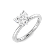 Heart Shape Diamond Solitaire Engagement Ring 1ct in 10K/14K gold and platinum with certified lab-grown or natural diamonds