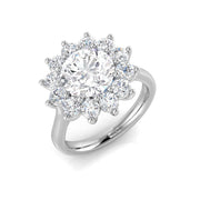 Diamond Okborbe Engagement Ring in 10K/14K gold and platinum with certified lab-grown or natural diamonds
