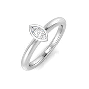 Marquise Diamond Engagement Ring in 10K/14K gold and platinum with certified lab-grown or natural diamonds