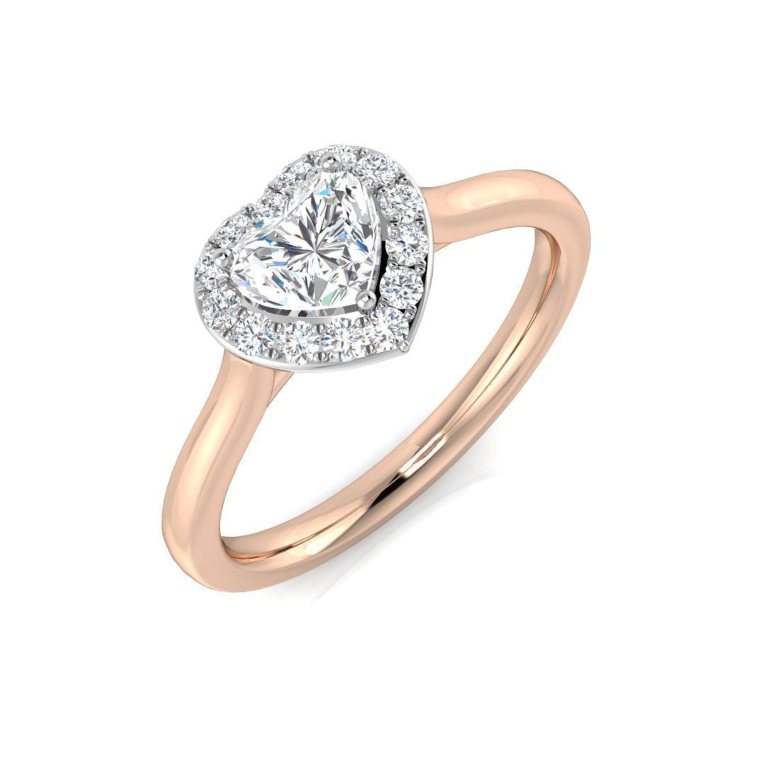 Diamond Norham Engagement Ring in 10K/14K gold and platinum with certified lab-grown or natural diamonds