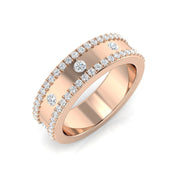 Lab-Grown Diamond Half Eternity Ring in 10K/14K gold and platinum with certified lab-grown or natural diamonds