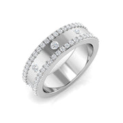 Lab-Grown Diamond Half Eternity Ring in 10K/14K gold and platinum with certified lab-grown or natural diamonds