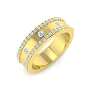 Lab-Grown Diamond Half Eternity Ring in 10K/14K gold and platinum with certified lab-grown or natural diamonds