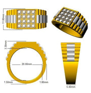 Men’s Lab Grown Diamond Ring UK in 10K/14K gold and platinum with certified lab-grown or natural diamonds