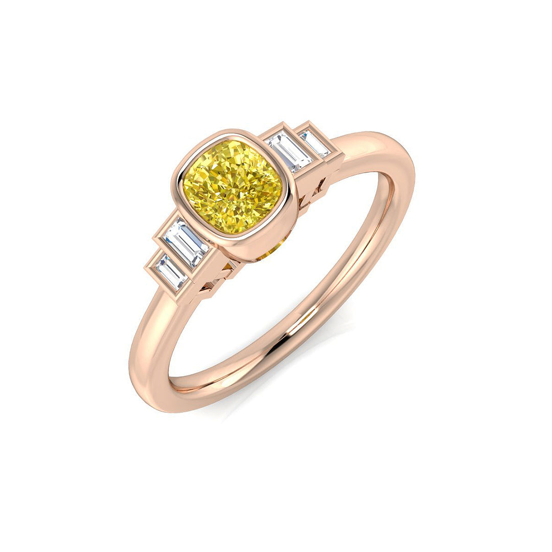 Diamond Craigmillar 5 Stone Ring in 10K/14K gold and platinum with certified lab-grown or natural diamonds