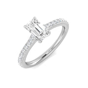 Diamond Henley Engagement Ring in 10K/14K gold and platinum with certified lab-grown or natural diamonds