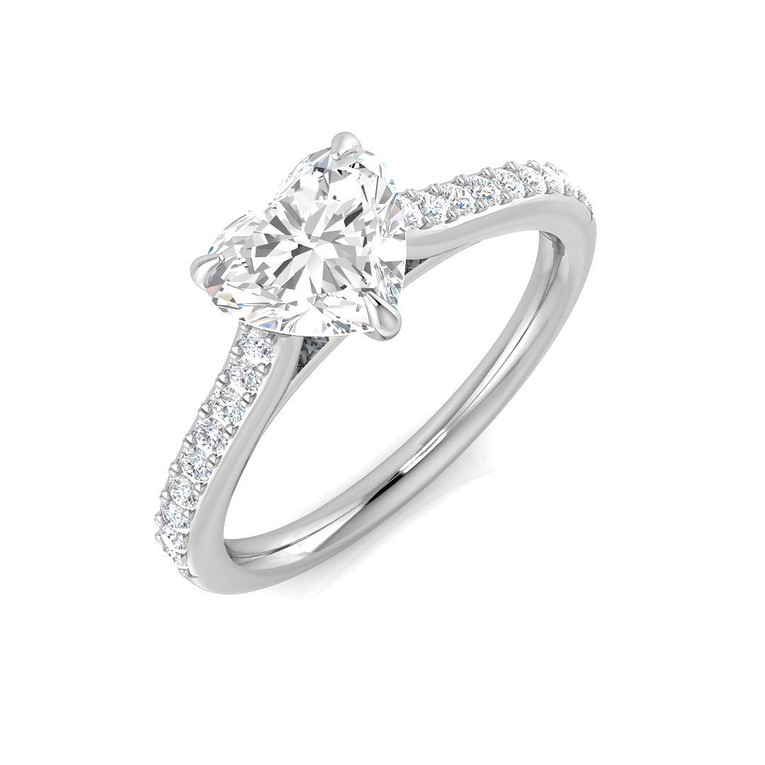 Diamond Thame Engagement Ring in 10K/14K gold and platinum with certified lab-grown or natural diamonds