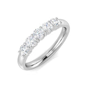 Diamond Woking 5 Stone Ring in 10K/14K gold and platinum with certified lab-grown or natural diamonds