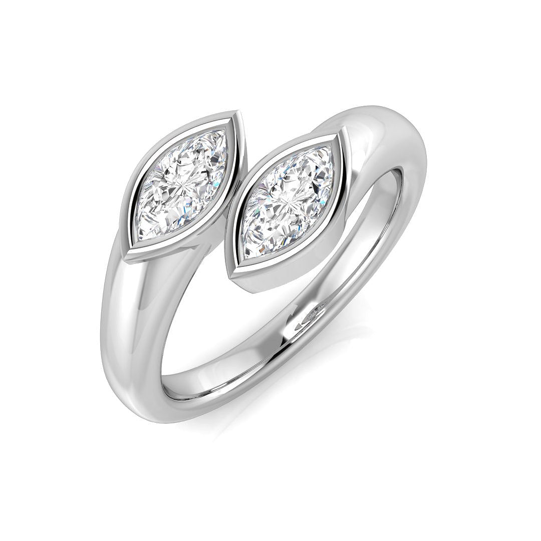 Diamond Tring Ring in 10K/14K gold and platinum with certified lab-grown or natural diamonds