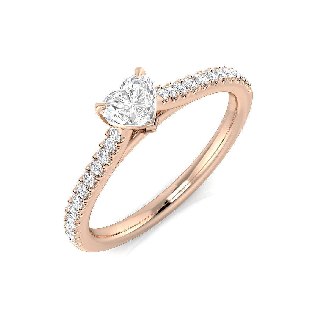 Diamond Thame Engagement Ring in 10K/14K gold and platinum with certified lab-grown or natural diamonds