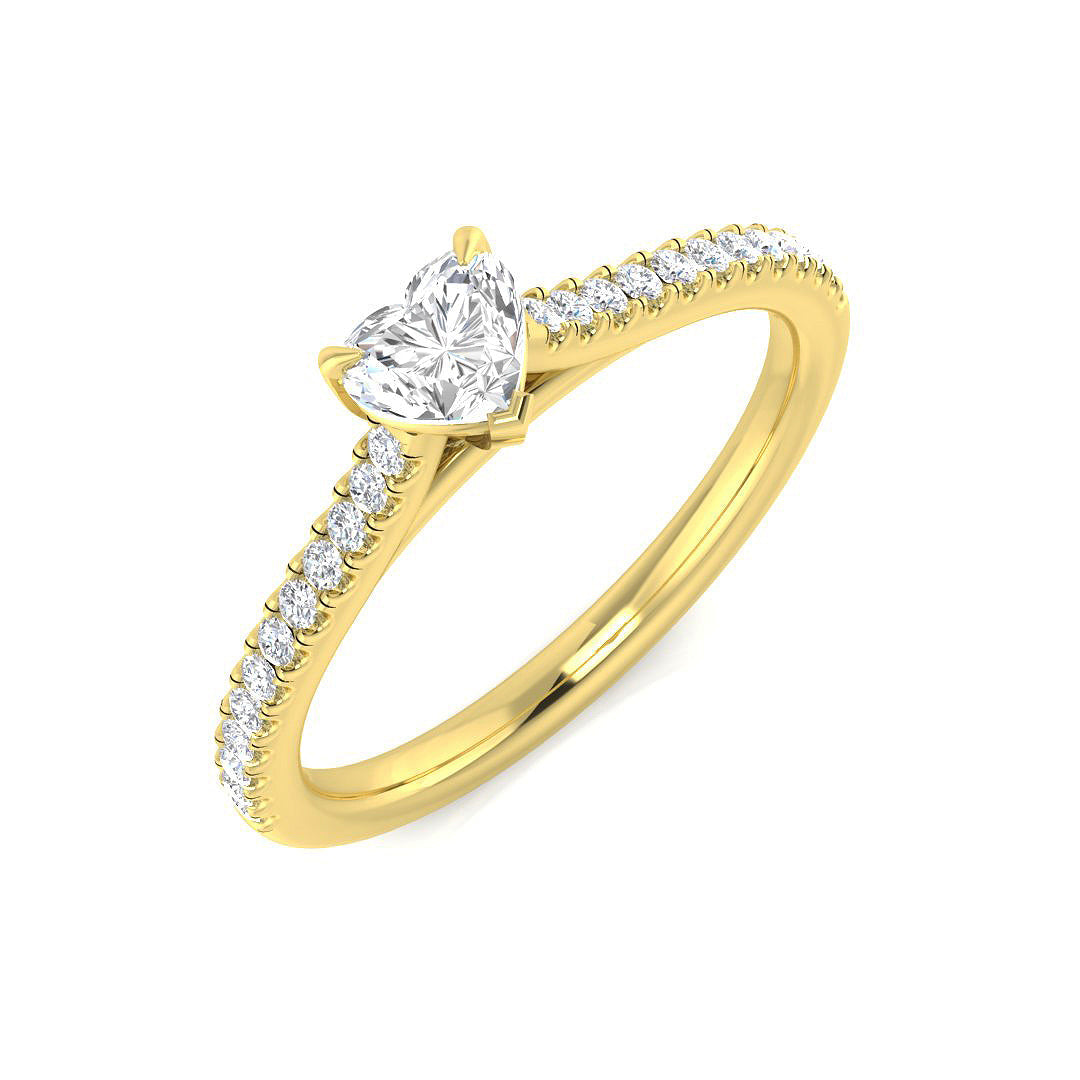 Diamond Thame Engagement Ring in 10K/14K gold and platinum with certified lab-grown or natural diamonds